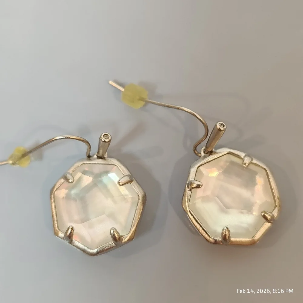 Kendra Scott Necklace 30" Earring Set Long Chain Pendant Drop Earrings - Picture 4 of 4